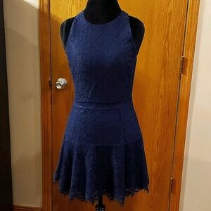 Joie navy blue lace overlay sleeveless dress 👗
